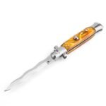 8,75 Zoll italienisches Stiletto Switch Kris Blade Fickmesser Orange