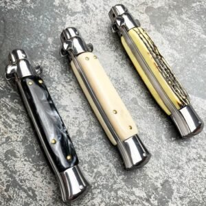 8,75 Zoll italienisches Stiletto Switch Kris Blade Fickmesser,Stiletto knife – Bild 9