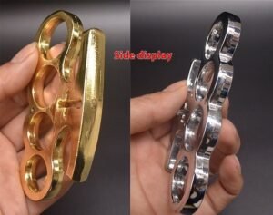 Cross shape outdoor self-defense brass knuckles EDC pocket tool,schlagring – Bild 5