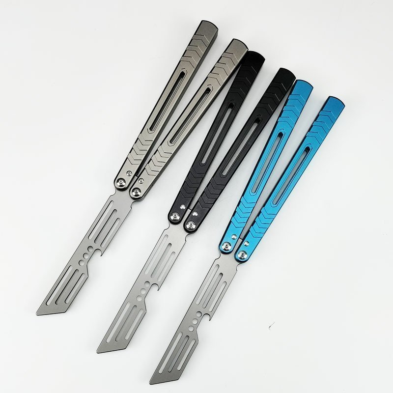 O1CN01kJOKQN24jAAC9v23B_2218296487426-0-cib-1.jpg Neu Sirene Folding Butterfly Messer Training Praxis Messer,Butterfly trainer – Bild 1