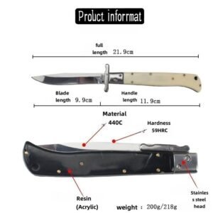 Mafia Klappmesser -440C Harzgriff Klappmesser – Bild 5