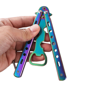 Balisong Flaschenffner, multifunktionaler kreativer Weinffner fr den Heimgebrauch,Butterfly trainer – Bild 4