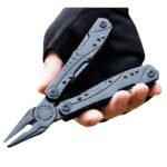 Schwarze Klappzange Mehrzweckwerkzeug Outdoor Mehrzweck,Multitool