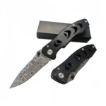 Damast-Taschenmesser EDC-Taschenmesser mit CNC-Aluminiumgriff,Pocket Knife