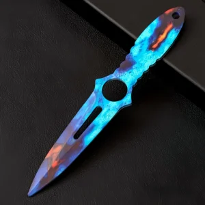 Skelettmesser Edelstahl Metall Trainings-Ziermesser,Skeleton Knife – Bild 11