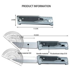 Gravity messer aluminium legierung griff D2 hohe hrte EDC,Gravity Knife – Bild 3