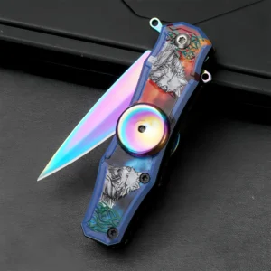 Fidget Spinner Messer EDC Mehrzweck-Taschenmesser – Bild 3