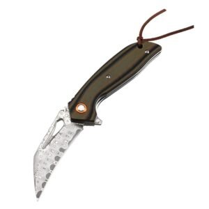 GT989 Damaskus Schweizer Messer Klappmesser Outdoor Obstmesser Taschenmesser Camping Farbe Shell Klappmesser – Bild 3