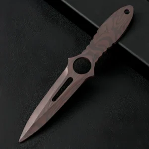 Skelettmesser Edelstahl Metall Trainings-Ziermesser,Skeleton Knife – Bild 8