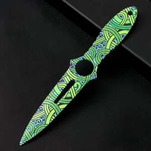 Skelettmesser Edelstahl Metall Trainings-Ziermesser,Skeleton Knife – Bild 4