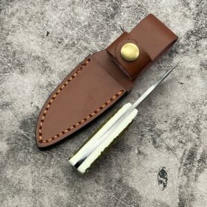 Damastmesser Outdoor Mini Taschenmesser Geschmiedeter Damaststahl Taschen??berleben – Bild 4