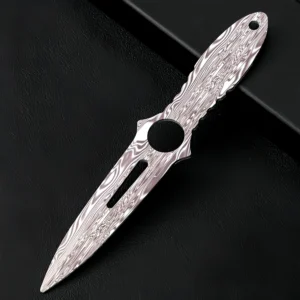 Skelettmesser Edelstahl Metall Trainings-Ziermesser,Skeleton Knife – Bild 7