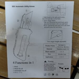 Double Action Box Cutter Universalmesserklinge OTF-Messer,Cuttermesser – Bild 8