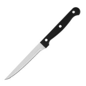 Wellenschliffmesser aus Edelstahl mit Kunststoffgriff