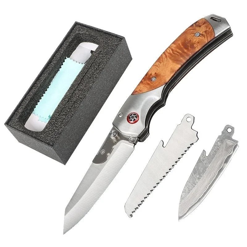 imgi_8_O1CN01Smy44s1bbiugp5aLS_2213134313484-0-cib.webp Wilderness Survival Klappmesser Multifunktionales abnehmbares Damascus Klappmesser, Survival messer
